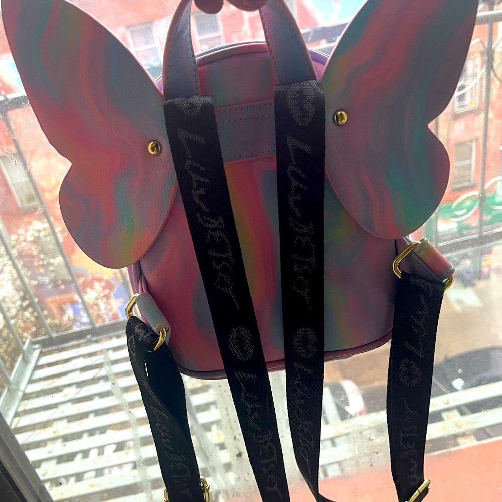 Luv Betsey by Betsey Johnson Multicolor Backpack with butterfly wings!!!NWOT! - Picture 4 of 12
